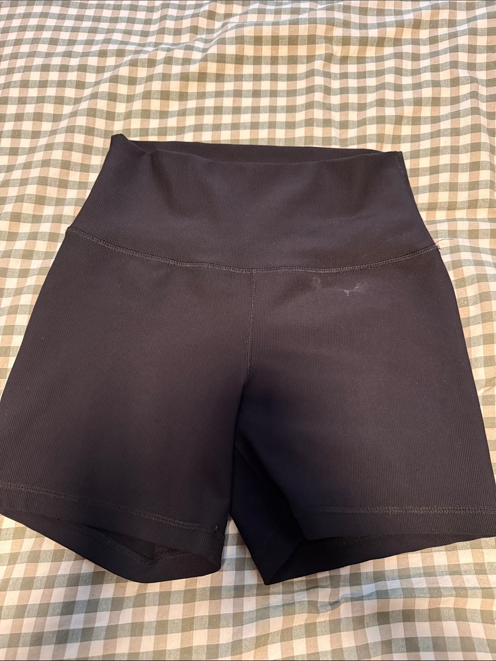 90 Degree By Reflex Black High-Rise Bike Shorts
